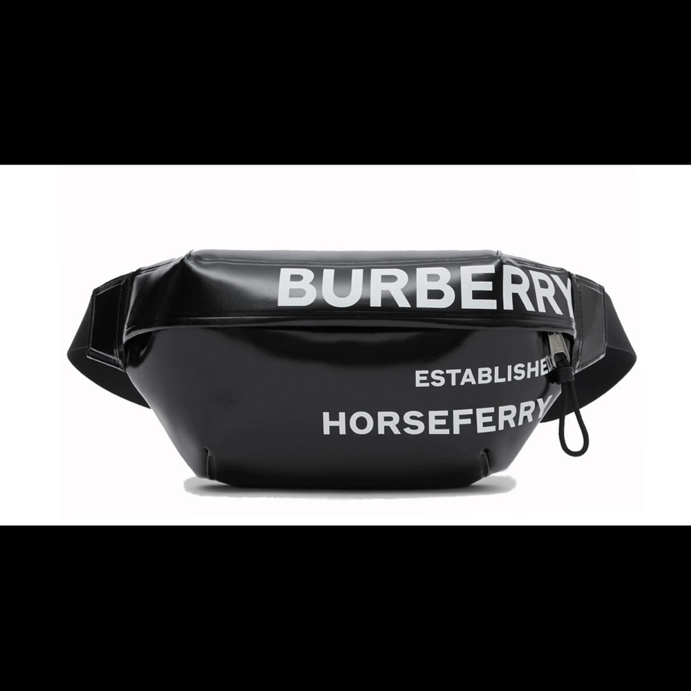 Burberry Black and White Belt Bag